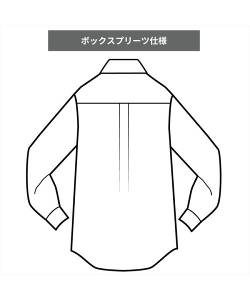 TOKYO SHIRTS(TOKYO SHIRTS)/【国産しゃれシャツ】 ボタンダウン 長袖 形態安定 綿100% ピンオックス織り/img07