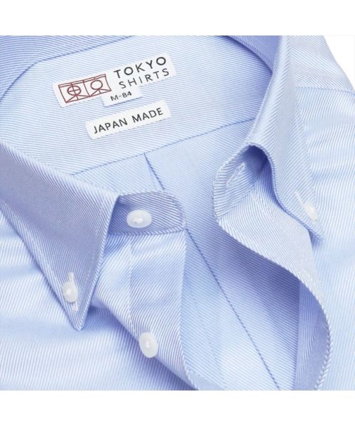 TOKYO SHIRTS(TOKYO SHIRTS)/【国産しゃれシャツ】 ボタンダウン 長袖 形態安定 綿100% ツイル織り/img08