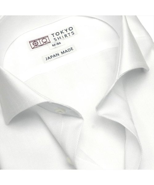 TOKYO SHIRTS(TOKYO SHIRTS)/【国産しゃれシャツ】 ホリゾンタル 長袖 形態安定 綿100% ヘリンボーン織り/img04