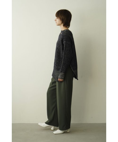 CLANE(クラネ)/W FACE CUT NECK WIDE KNIT TOPS/img18