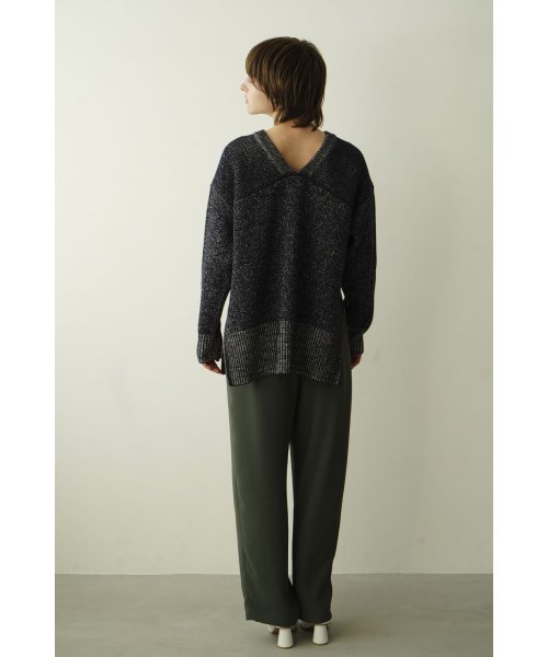 CLANE(クラネ)/W FACE CUT NECK WIDE KNIT TOPS/img19