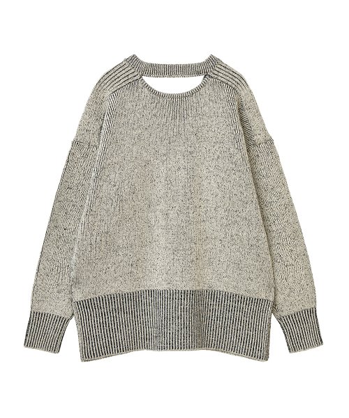 CLANE(クラネ)/W FACE CUT NECK WIDE KNIT TOPS/img38