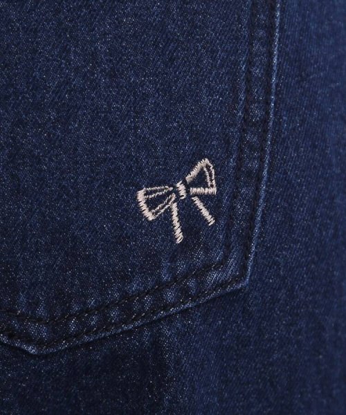 Couture Brooch(クチュールブローチ)/【大人可愛いデニムスタイル】リボン刺繍テーパードデニム/img25