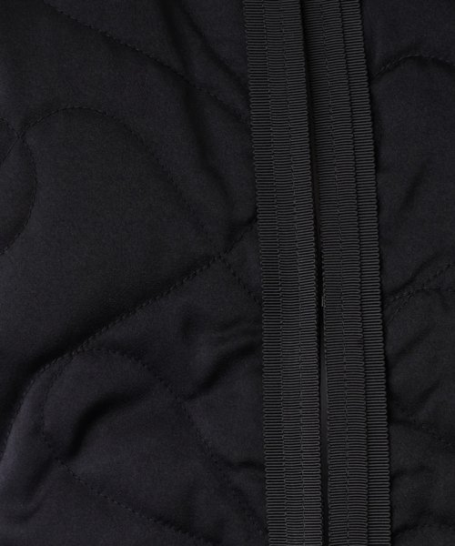 キルティングノーカラージャケット 