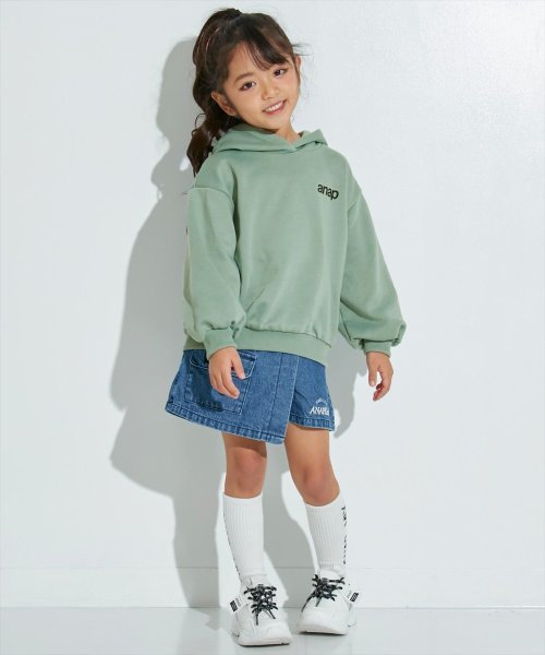 ANAP KIDS(アナップキッズ)/ワンポイントanap裏毛フーディートップス/img04