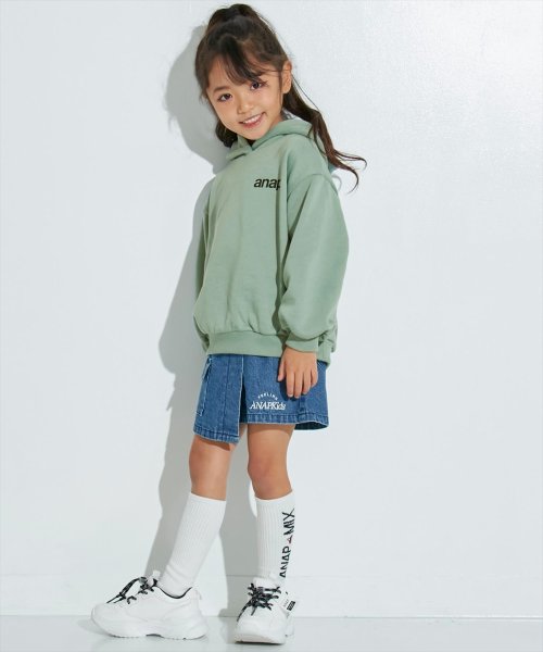 ANAP KIDS(アナップキッズ)/ワンポイントanap裏毛フーディートップス/img05