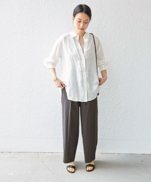 SHIPS WOMEN(シップス　ウィメン)/〈手洗い可能〉サフィラン リネン シャツ 23SS◇/img28