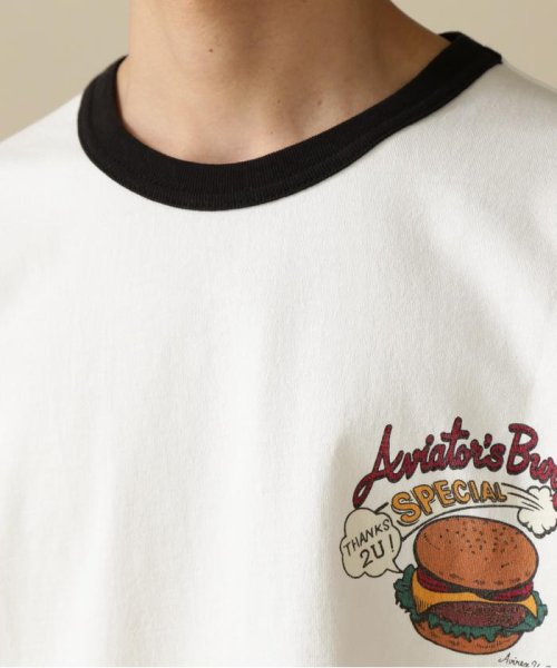 AVIREX(AVIREX)/WEST COAST BURGER RINGER T－SHIRT / ウエスト コースト バーガー リンガー Tシャツ/img06