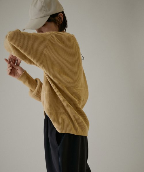 Vネックリブカーディガン－CreamyCotton /クリーミーコットン－ Creamy ■モデル身長 着用サイズ Cotton クリーミーコットン