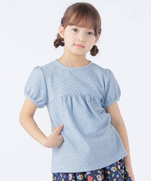 SHIPS KIDS(シップスキッズ)/SHIPS KIDS:100～130cm / ジャカード パフ スリーブ TEE/img05