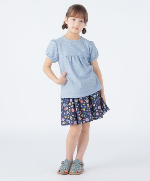 SHIPS KIDS(シップスキッズ)/SHIPS KIDS:100～130cm / ジャカード パフ スリーブ TEE/img07