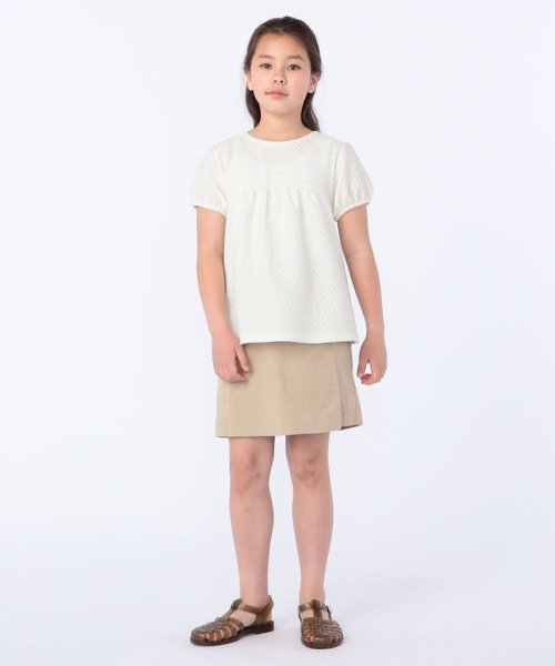 SHIPS KIDS(シップスキッズ)/SHIPS KIDS:140～150cm / ジャカード パフ スリーブ TEE/img03