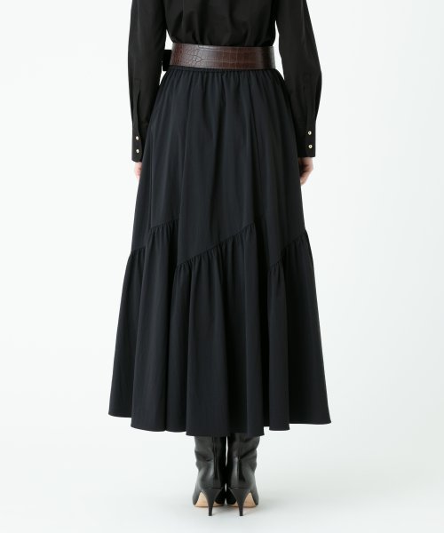バイヤス切替ギャザースカート 
