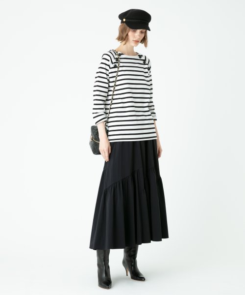 バイヤス切替ギャザースカート 