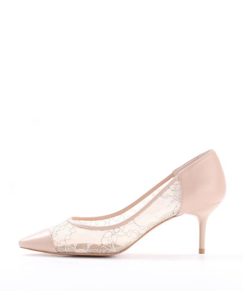 ポインテッドチュールパンプス 