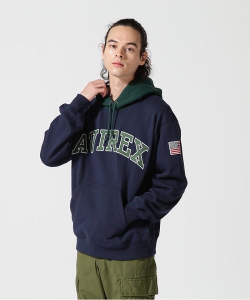 AVIREX(AVIREX)/ARCH LOGO COLOR HOOD L/S PARKA/アーチ ロゴ カラー フード パーカー/img52