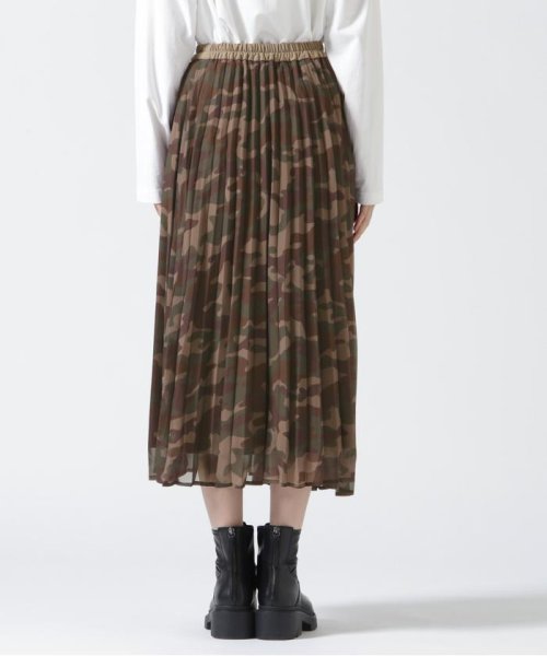 AVIREX(AVIREX)/PLEATED CAMOPRINT CHIFFON SKIRT/ プリーツカモプリントシフォンスカート/img04