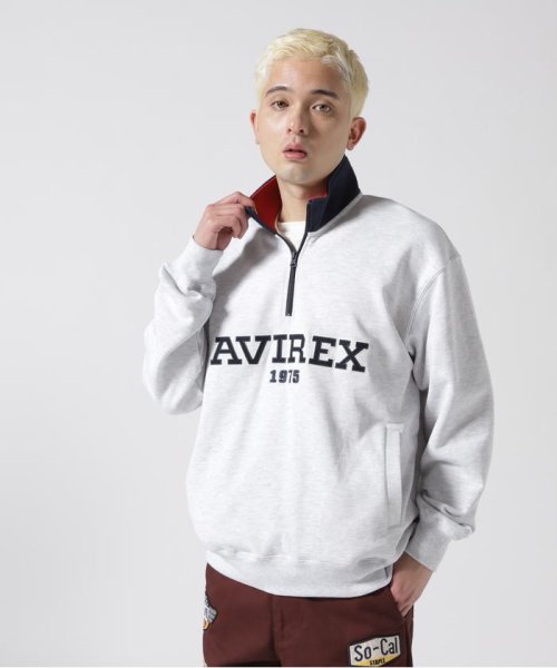 AVIREX(AVIREX)/《直営店限定》LOGO HALF ZIP SWEAT / ロゴ ハーフジップ スウェット/img03