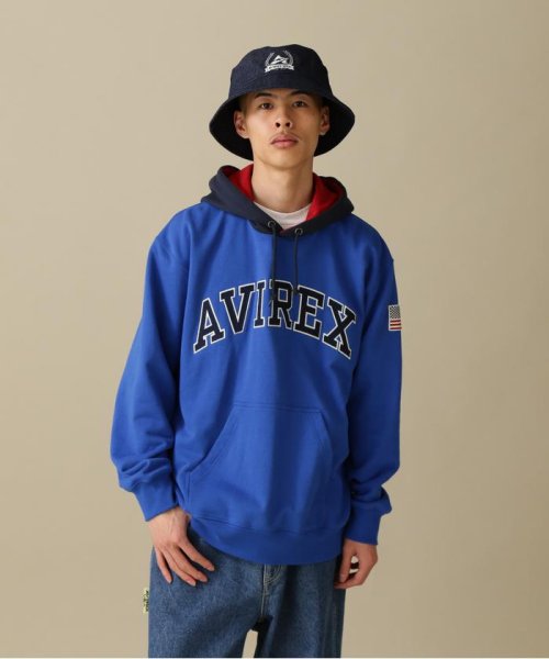 AVIREX(AVIREX)/ARCH LOGO COLOR HOOD L/S PARKA/アーチ ロゴ カラー フード パーカー/img69