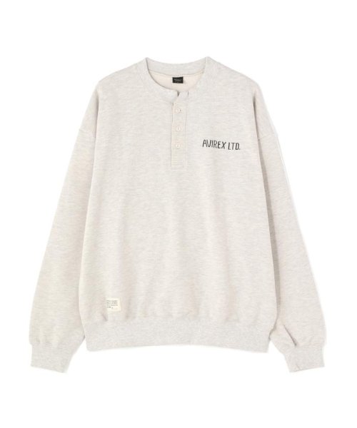 AVIREX(AVIREX)/《WEB&DEPOT限定》HENLY NECK PENANT PATCHED SWEAT/img36