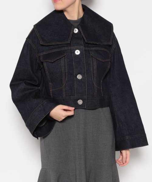 en recre(アン レクレ　)/【LANVIN en Bleu】ビッグカラーデニムジャケット/img08