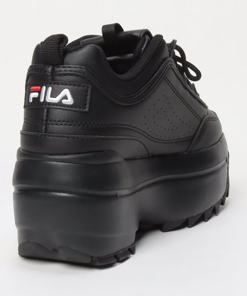 FILA（Shoes）(フィラ（シューズ）)/Disruptor II Wedge / ディスラプター2 ウェッジ カジュアルスニーカー 厚底 販路限定モデル / ブラック/img02
