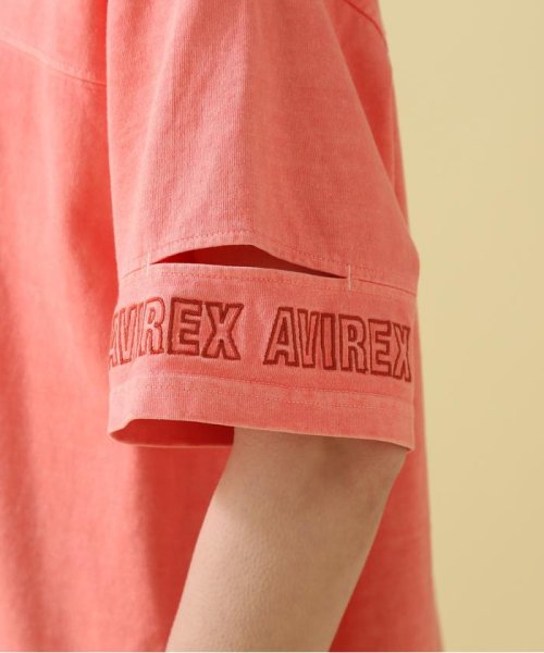 AVIREX(AVIREX)/FADE WASH CUFFS OPEN EMBROIDERY TOPS/Tシャツ/AVIREX/img11