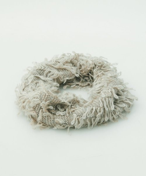 手編みフリンジスヌード 