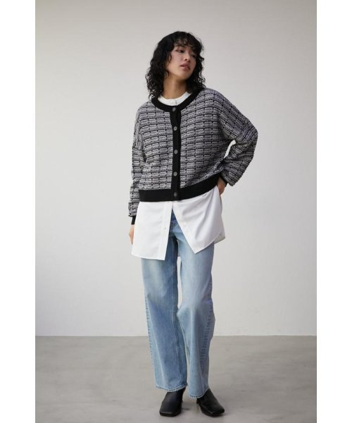 AZUL by moussy(アズールバイマウジー)/2WAY TWEED KNIT TOPS/img03