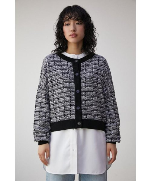 AZUL by moussy(アズールバイマウジー)/2WAY TWEED KNIT TOPS/img04