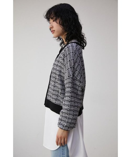 AZUL by moussy(アズールバイマウジー)/2WAY TWEED KNIT TOPS/img05