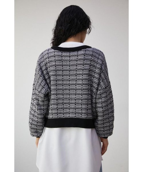 AZUL by moussy(アズールバイマウジー)/2WAY TWEED KNIT TOPS/img06