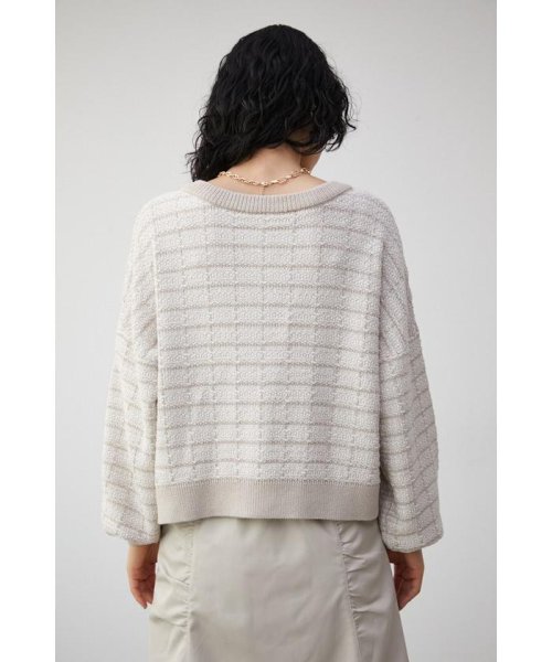 AZUL by moussy(アズールバイマウジー)/2WAY TWEED KNIT TOPS/img17