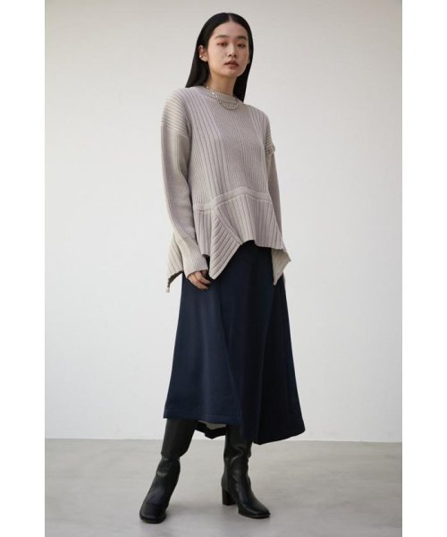 AZUL by moussy(アズールバイマウジー)/DOUBLE FACE ASYMMETRY SKIRT/img22