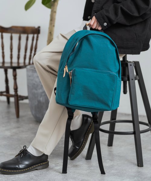 バックパック デイパック リュックサック メンズ レディース ナイロン 塩縮加工 本革 栃木レザー ヌメ革 通勤通学 カジュアル アウトドア ギフト プレゼント メンズ Butler Verner Sails/バトラーバーナーセイルズ 5cm