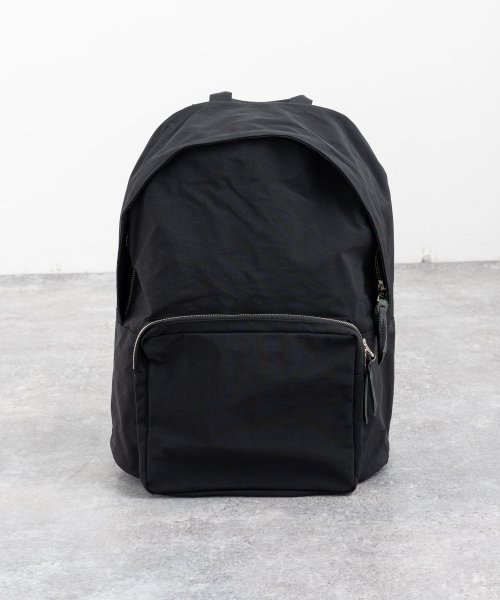 バックパック デイパック リュックサック メンズ レディース ナイロン 塩縮加工 本革 栃木レザー ヌメ革 通勤通学 カジュアル アウトドア ギフト プレゼント メンズ Butler Verner Sails/バトラーバーナーセイルズ 5cm