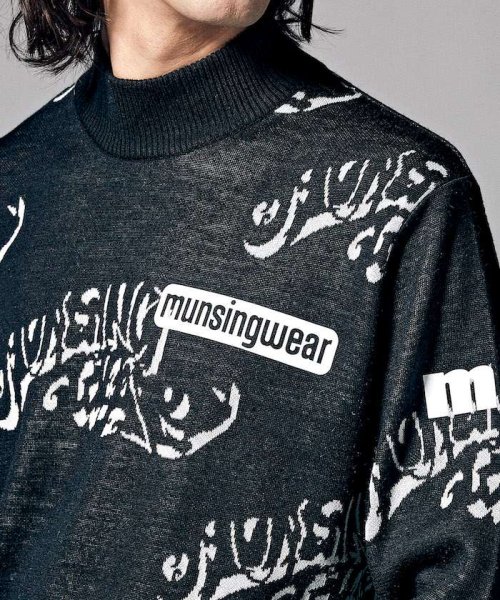 Munsingwear(マンシングウェア)/『ENVOY』アクリルウールロゴジャカードモックネックセーター【アウトレット】/img06