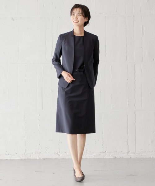 J.PRESS LADIES（LARGE SIZE）(J．プレス　レディス（大きいサイズ）)/BAHARIYE SOLID ノーカラー ジャケット/img03