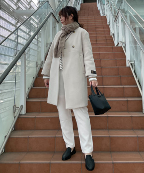 MANTECOノーカラーコート MANTECO ノーカラー コート