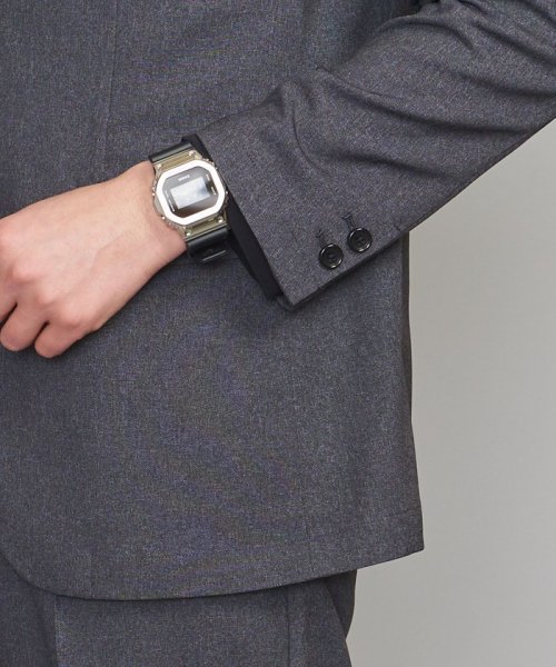 【WEB限定 WARDROBE SMART】LANATEC セットアップ/背抜きジャケット＆イージーパンツ LANATEC 品名：byS B88 W76 H92 JKT 1P LANTEC OX JKT/1P WARDROBE 遠目でみると無地のように見えますが