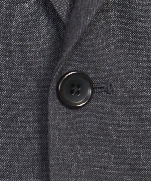 【WEB限定 WARDROBE SMART】LANATEC セットアップ/背抜きジャケット＆イージーパンツ LANATEC 品名：byS B88 W76 H92 JKT 1P LANTEC OX JKT/1P WARDROBE 遠目でみると無地のように見えますが