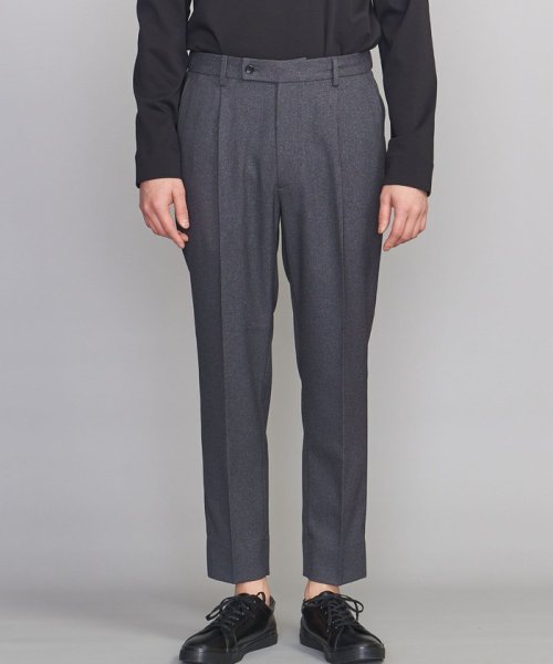 【WEB限定 WARDROBE SMART】LANATEC セットアップ/背抜きジャケット＆イージーパンツ LANATEC 品名：byS B88 W76 H92 JKT 1P LANTEC OX JKT/1P WARDROBE 遠目でみると無地のように見えますが