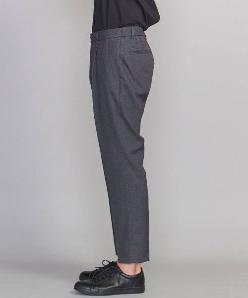 【WEB限定 WARDROBE SMART】LANATEC セットアップ/背抜きジャケット＆イージーパンツ LANATEC 品名：byS B88 W76 H92 JKT 1P LANTEC OX JKT/1P WARDROBE 遠目でみると無地のように見えますが