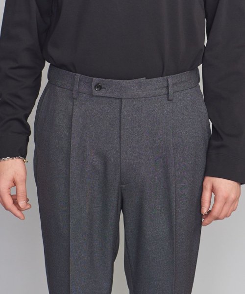 【WEB限定 WARDROBE SMART】LANATEC セットアップ/背抜きジャケット＆イージーパンツ LANATEC 品名：byS B88 W76 H92 JKT 1P LANTEC OX JKT/1P WARDROBE 遠目でみると無地のように見えますが