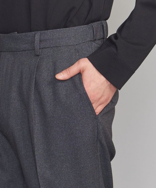 【WEB限定 WARDROBE SMART】LANATEC セットアップ/背抜きジャケット＆イージーパンツ LANATEC 品名：byS B88 W76 H92 JKT 1P LANTEC OX JKT/1P WARDROBE 遠目でみると無地のように見えますが