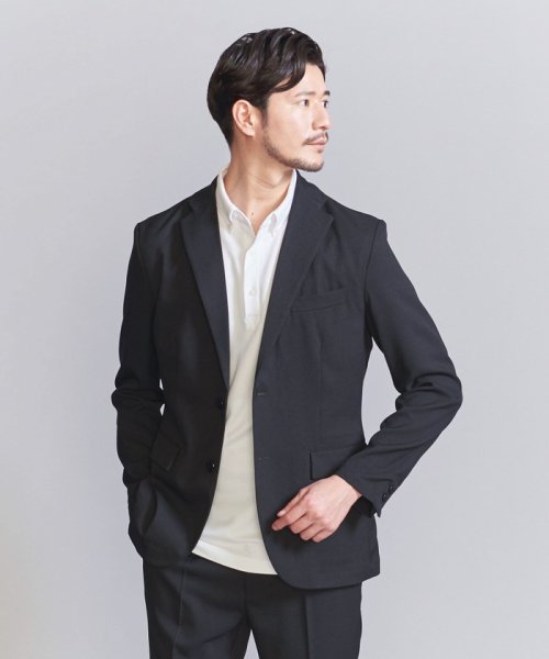 【WEB限定 WARDROBE SMART】LANATEC セットアップ/背抜きジャケット＆イージーパンツ LANATEC 品名：byS B88 W76 H92 JKT 1P LANTEC OX JKT/1P WARDROBE 遠目でみると無地のように見えますが