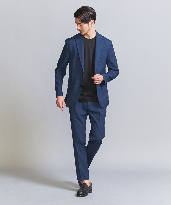 【WEB限定 WARDROBE SMART】LANATEC セットアップ/背抜きジャケット＆イージーパンツ