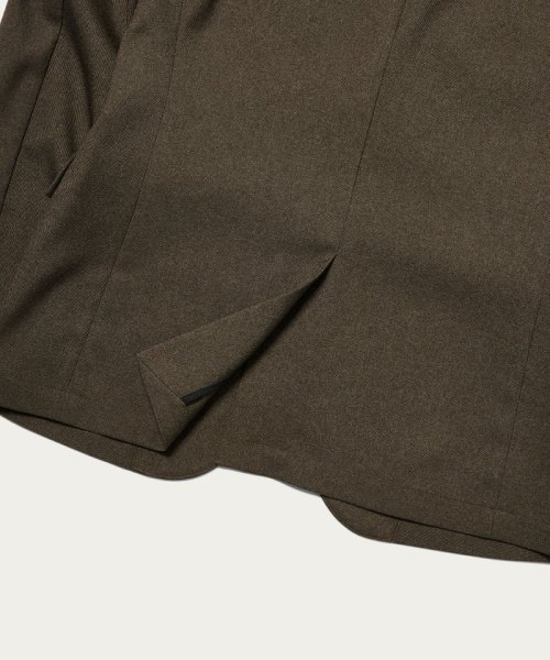 【WEB限定 WARDROBE SMART】LANATEC セットアップ/背抜きジャケット＆イージーパンツ LANATEC 品名：byS B88 W76 H92 JKT 1P LANTEC OX JKT/1P WARDROBE 遠目でみると無地のように見えますが