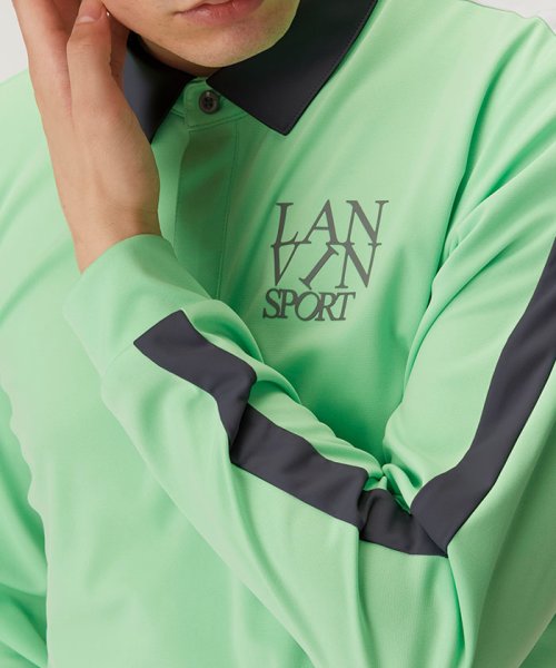 LANVIN SPORT(ランバン スポール)/【25周年】共地衿長袖シャツ【ECO/吸汗/UPF50+】【アウトレット】/img06