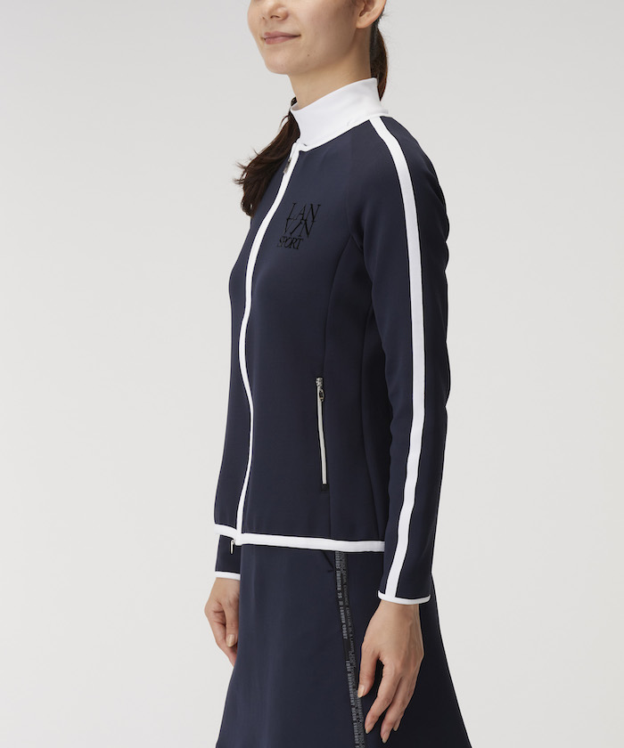 ランバン スポール 前開きジップアップカットソー ランバン スポール 前開きジップアップカットソー LANVINSPORT25